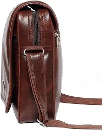 Brown Men  Women Sling Bag-thumb1