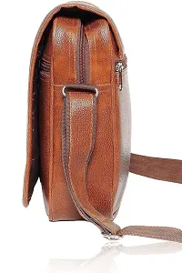 Tan Men  Women Sling Bag-thumb3