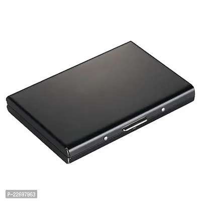 Samtroh Aluminium Black Pocket Business Atm Case Metal Box Card Holder
