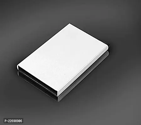 Samtroh Aluminium Silver Push Slim Debit, Credit and ATM Card Holder