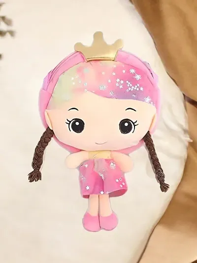 Beautiful Doll Shape Cheerful Companion Doll Bag For Kids