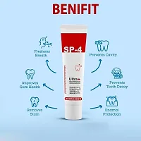 Teeth Whitening Toothpaste Makes You Reveal Perfect  White Teeth, Natural Whitening Toothpaste Mousse with Fluoride Deeply Clean Gums Remove Stains (30g) Pack of 4-thumb1