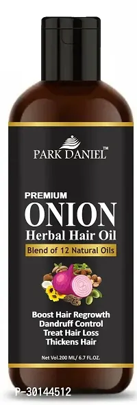 Park Daniel Onion Herbal Hair Oil   For Hair Growth(200 ml)-thumb0