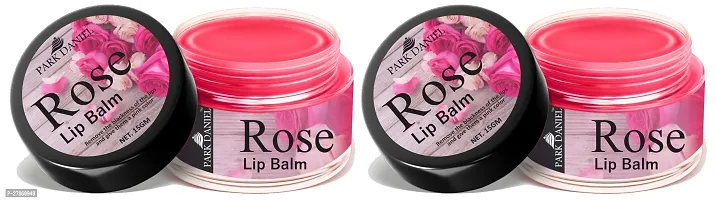 Park Daniel Rose Extract Natural Lip Balm For Dry Damaged and Chapped Lips to Get Intense Moisturizing (15gms) Pack of 2