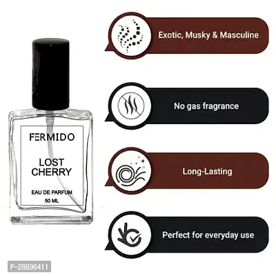 Mensport Natural Fermido Lost Cherry Eau De Parfum Spray | Long Lasting Fragrance | for Men  Women (50ml) Pack of 3-thumb3