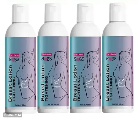 7IN1 HERBS Bigger Breast Enhancement Lotion 100% Natural Toner Breast Lotion for Women its helps in growth/firming/tightening natural with Anti Ageing, Shaping, Uplifting Sagging Fat Muscles, No Mineral Oil, No Paraben, No Chemical Women (100ml) Pack of 4