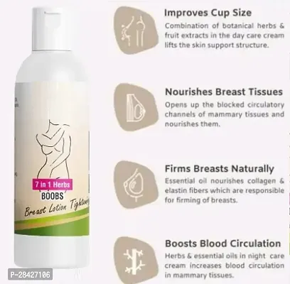 7IN1 HERBS Bigger Breast Enhancement Lotion 100% Natural Toner Breast Lotion for Women its helps in growth/firming/tightening natural with Anti Ageing, Shaping, Uplifting Sagging Fat Muscles, No Mineral Oil, No Paraben, No Chemical Women (100ml) Pack of 1-thumb2