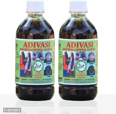 Adivasi Bhingraj Herbal Hair Oil Pack Of 2-thumb0