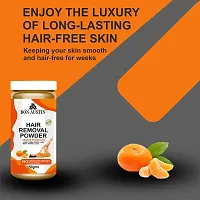 Natural Orange Fragrance Hair Removal Powder -  (Three in one Use), 150g - Pack of 1-thumb1