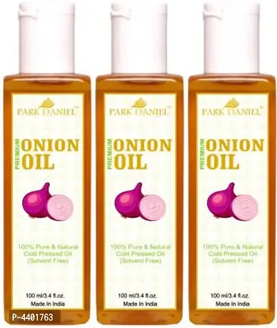 Park Daniel 100% Pure  Natural Onion Seed oil Combo pack of 3 bottles of 100 ml(300 ml) Hair Oilnbsp;nbsp;(300 ml)