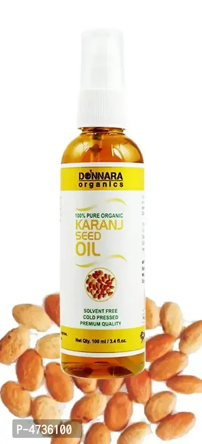 Donnara Organics Premium Karanj Seed Oil- 100% Pure  Natura lHair Oil(100 ml)-thumb0