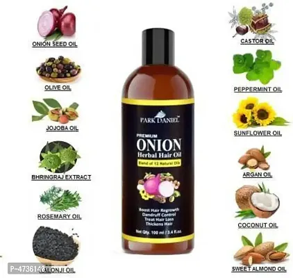 Park Daniel Onion Herbal Hair Oil - For Hair Regrowth (100 Ml)-thumb0