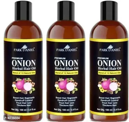Park Daniel Onion Herbal Hair Oil - For Hair Regrowth And Anti Hair Fall (300 Ml)