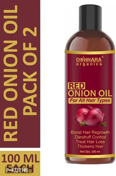 Donnara Organics Red Onion Oil(100 Ml) Combo Pack Of 2 Bottles Of 100 Ml(200 Ml)