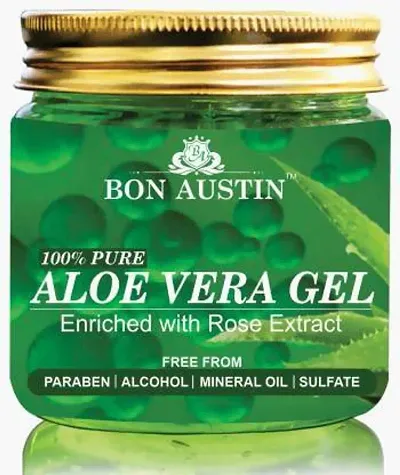 Bon Austin Aloe Vera Gel Enriched With Rose Extract For All Skin Type