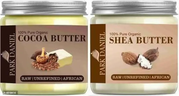 Pure Organic Shea And Cocoa Butter - Pack 2 Jars-thumb0