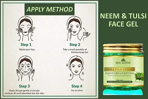 Neem Tulsi Face Gel And Cucumber Aloe Vera Gel- Pack Of 2-thumb2