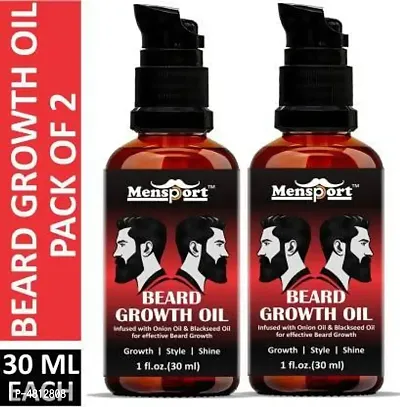 Blend of Premium Oils For Beard Growth And Nourishment -Pack Of 2-60 ml