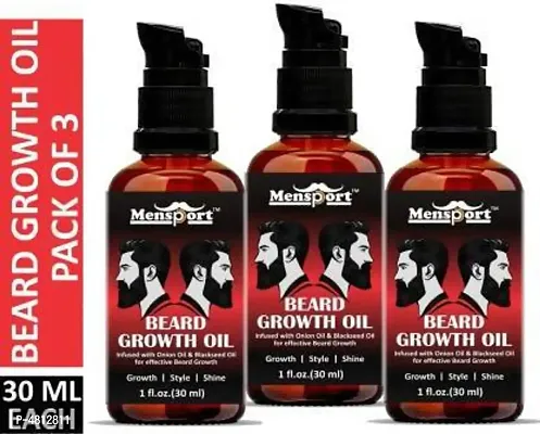 Premium Beard Growth Oil-Pack Of 3-90 ml