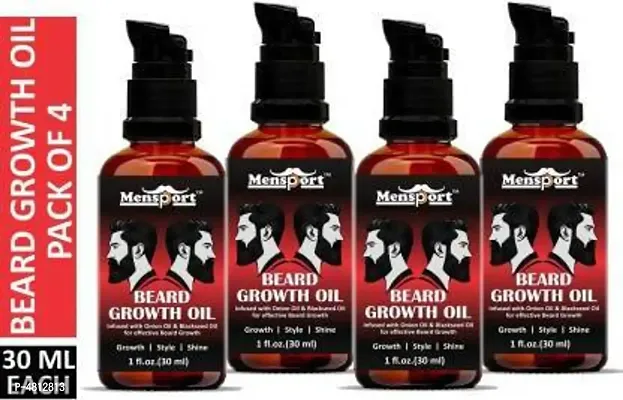 Premium Beard Growth Oil- Pack Of 4-120 ml