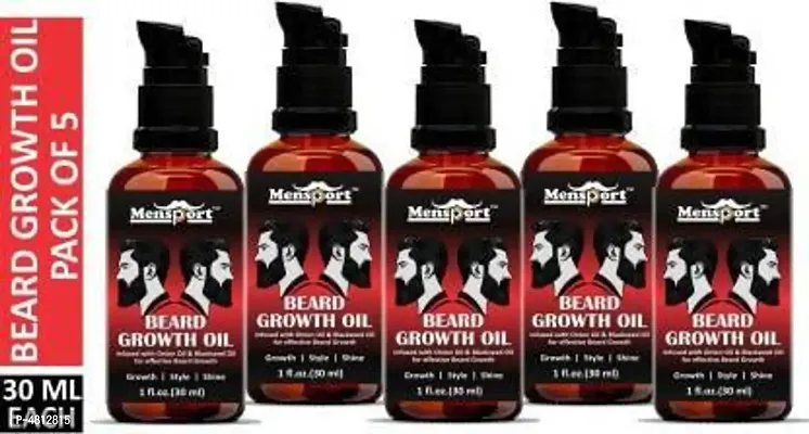 Premium Beard Growth Oil- Pack Of 5-150 ml