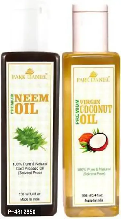 Premium Neem oil and Coconut oil -Pack Of 2