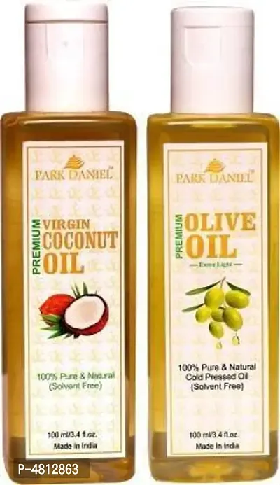 Virgin Coconut oil and Olive Oil -Pack Of 2
