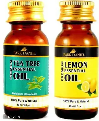 Premium Tea tree essential oil and Lemon essential oil-Pack Of 2