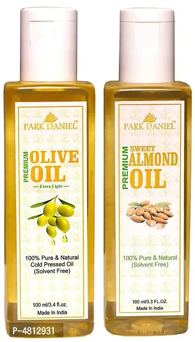 Extra Light Olive Oil and Sweet Almond oil -Pack Of 2-thumb0