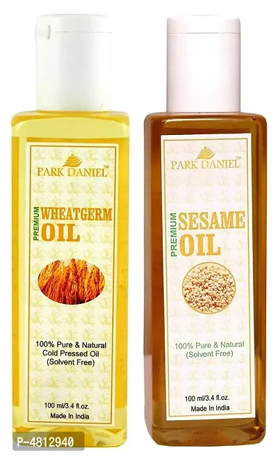 Premium Wheatgerm oil and Sesame oil -pack Of 2