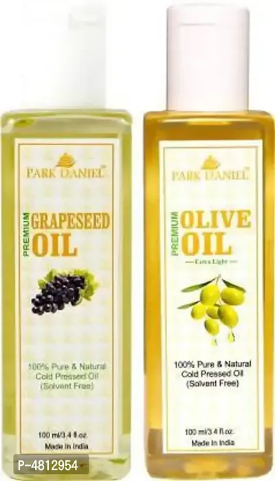 Premium Grapeseed oil and Extra Light Olive oil -pack Of 2