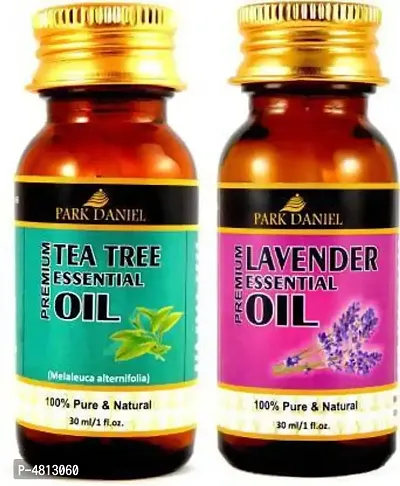 Premium Tea tree essential oil and Lavender essential oil -Pack Of 2-thumb0