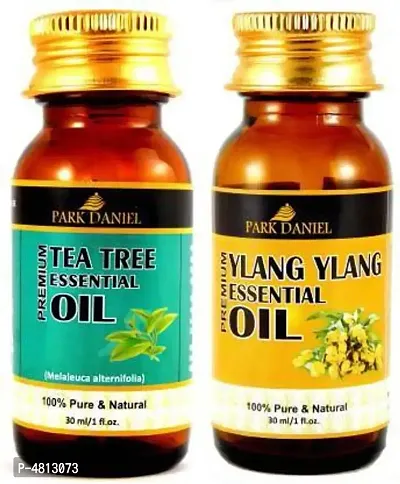 Premium Tea tree essential oil and Ylang-Pack Of 2-thumb0