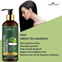 Park Daniel 100% Natural Green Tea Shampoo  For Damage Hair Control(200 ml)-thumb3