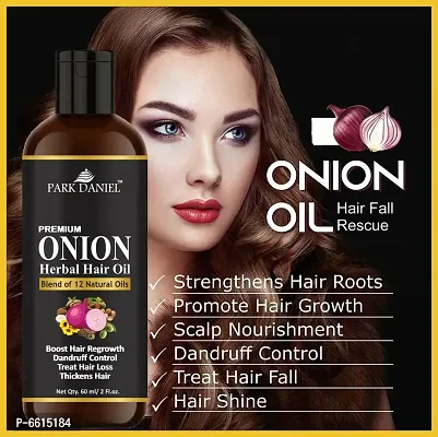 Park Daniel Onion Herbal Hair Oil  2 bottle 60 ml(120 ml)-thumb2