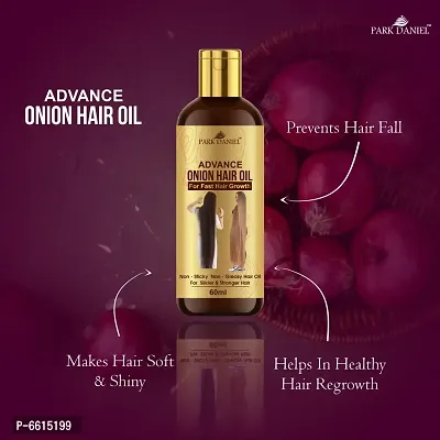 Park Daniel Advanced Onion Hair Oil For Reduces Hair Loss Fall Control 180 mL Pack of 3-thumb3