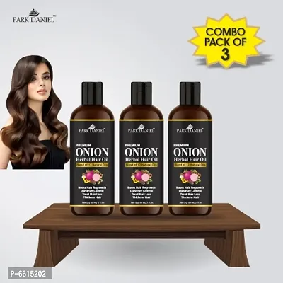 Park Daniel Premium Onion Herbal Hair Oil Combo Pack Of 3 (180ml)