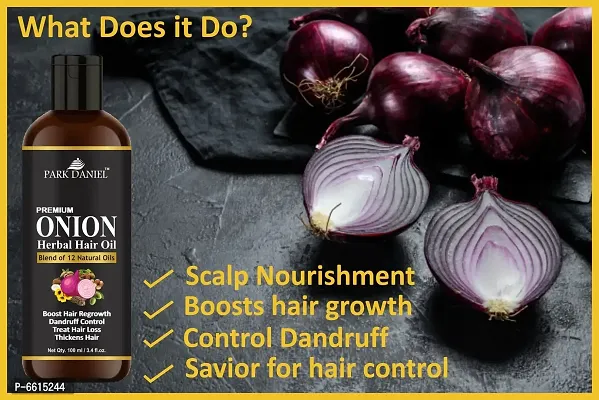 Park Daniel Onion Herbal Hair oil  2 bottles of 200 ml(400 ml)-thumb3