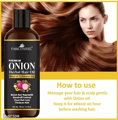 Park Daniel Onion Herbal Hair oil  2 bottles of 200 ml(400 ml)-thumb4