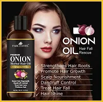 Park Daniel Onion Herbal Hair oil  2 bottles of 200 ml(400 ml)-thumb1