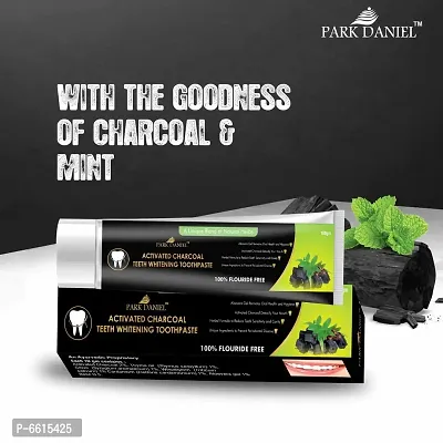 Park Daniel Activated Charcoal Teeth Whitening Toothpaste Combo Pack of 3 Tubes of 100gm(300gms)-thumb5