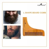 Park Daniel Wooden L Shaped Beard Comb ( 1 Pc.)-thumb1
