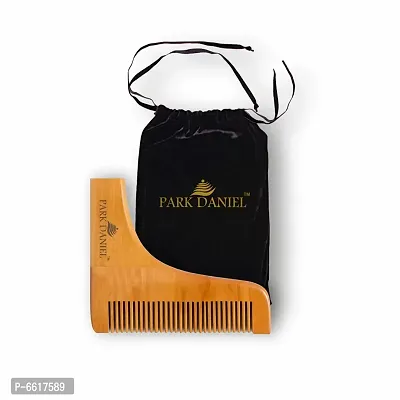 Park Daniel Wooden L Shaped Beard Comb ( 1 Pc.)-thumb0