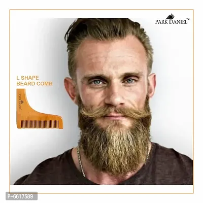 Park Daniel Wooden L Shaped Beard Comb ( 1 Pc.)-thumb4