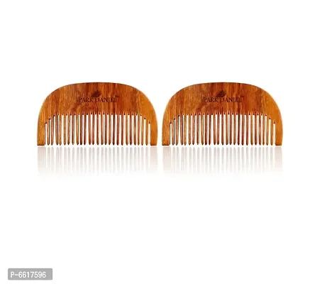 Park Daniel Wooden Beard Comb Pack Of 2 Combs(2 Pcs.)-thumb0