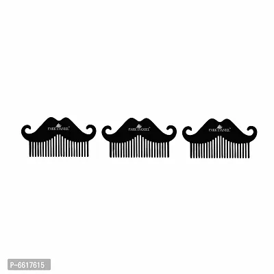 Park Daniel Mustache Beard Comb Combo Pack Of 3 Pcs-thumb0