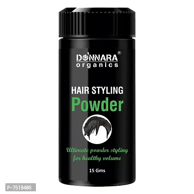 Donnara Organics Hair Volumizing Powder Strong Hold - Matte Finish - 24 Hrs Hold - Natural And Safe Hair Styling Powder Pack Of 1