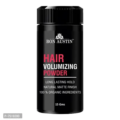 Bon Austin Hair Volumizing Powder Strong Hold - Matte Finish - 24 Hrs Hold - Natural And Safe Hair Styling Powder Pack Of 1
