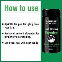 Donnara Organics Hair Volumizing Powder Strong Hold - Matte Finish - 24 Hrs Hold - Natural And Safe Hair Styling Powder Pack Of 2-thumb1