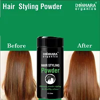 Donnara Organics Hair Volumizing Powder Strong Hold - Matte Finish - 24 Hrs Hold - Natural And Safe Hair Styling Powder Pack Of 2-thumb4